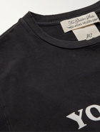 REMI RELIEF - Printed Cotton-Jersey T-Shirt - Black