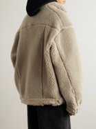 Balenciaga - Oversized Fleece Jacket - Brown