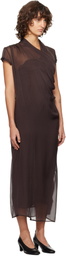 Paloma Wool Brown Sully Maxi Dress