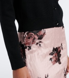 Erdem Embellished wool cardigan