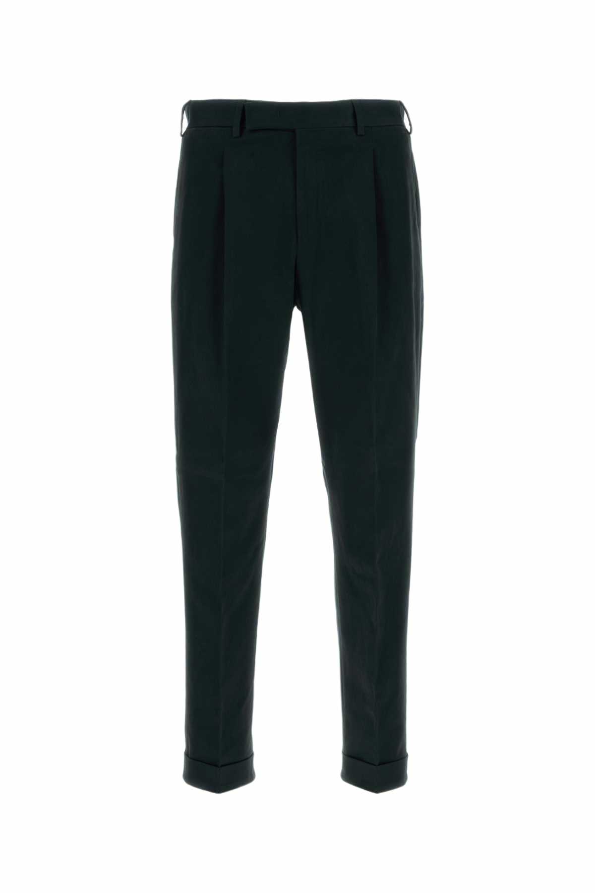 PT Torino Black Stretch Cotton Pant
