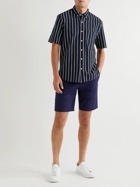 Club Monaco - Button-Down Collar Striped Cotton Shirt - Blue