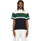 sacai Black & White Chusen-Dyed Cotton Jersey T-shirt