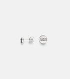 Kamyen Heartbeats 18kt white gold and enamel earrings with diamonds