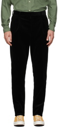 WACKO MARIA Black Corduroy Pleated 'Guilty Parties' Trousers
