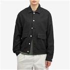 Wax London Men's Mitford Linen Jacket in Black