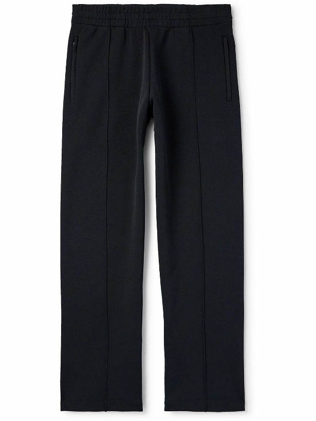 Photo: Burberry - Straight-Leg Argyle Jacquard-Knit Track Pants - Black