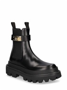 DOLCE & GABBANA - 50mm Brushed Leather Ankle Boots