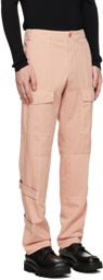 Dries Van Noten Pink Paneled Cargo Pants