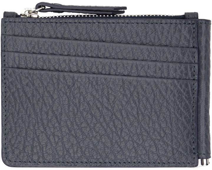 Photo: Maison Margiela Navy Four Stitches Wallet