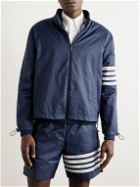 Thom Browne - Striped Ripstop Bomber Jacket - Blue