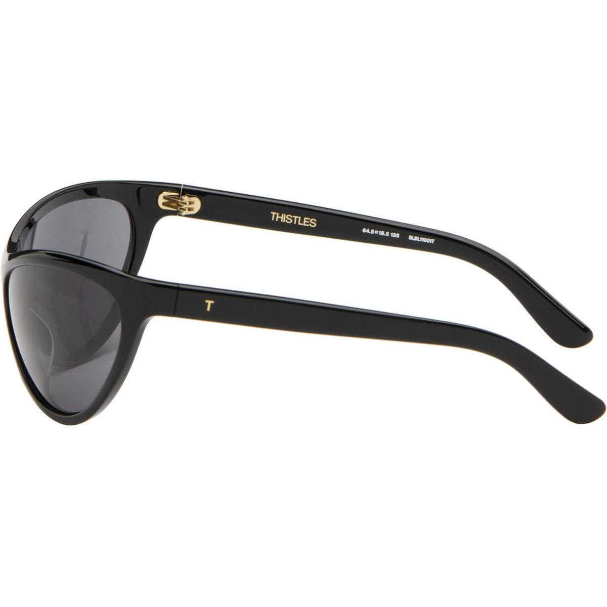 THISTLES Black 'The Lex' Sunglasses