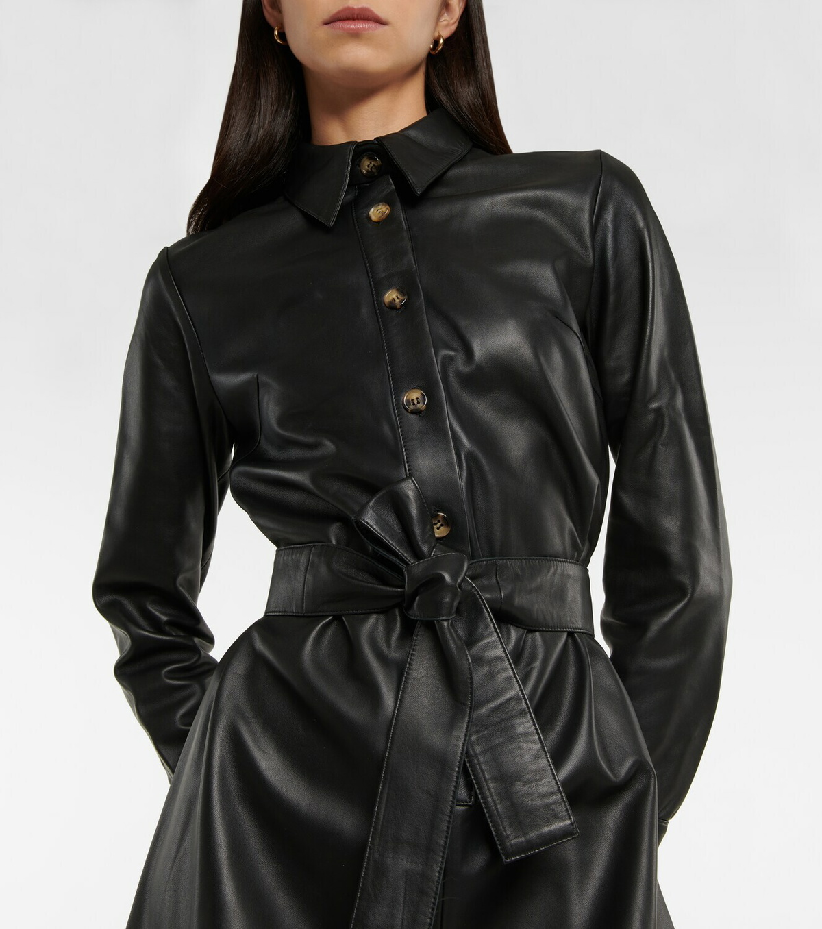 anne klein faux leather dress Anne Klein Mini Dress main image 0