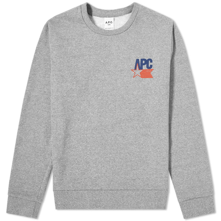 Photo: A.P.C. Reynaldo USA Logo Sweat