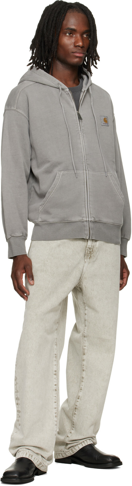 Carhartt Work In Progress Gray Nelson Hoodie