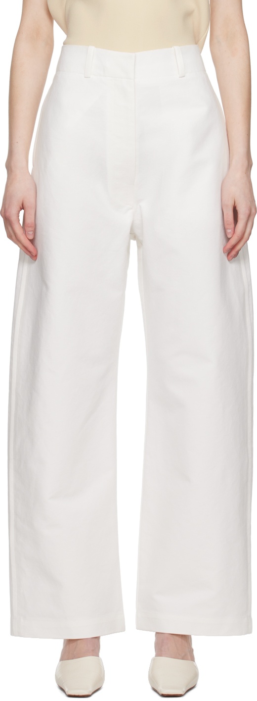 Arch The White Relaxed-Fit Trousers Arch The