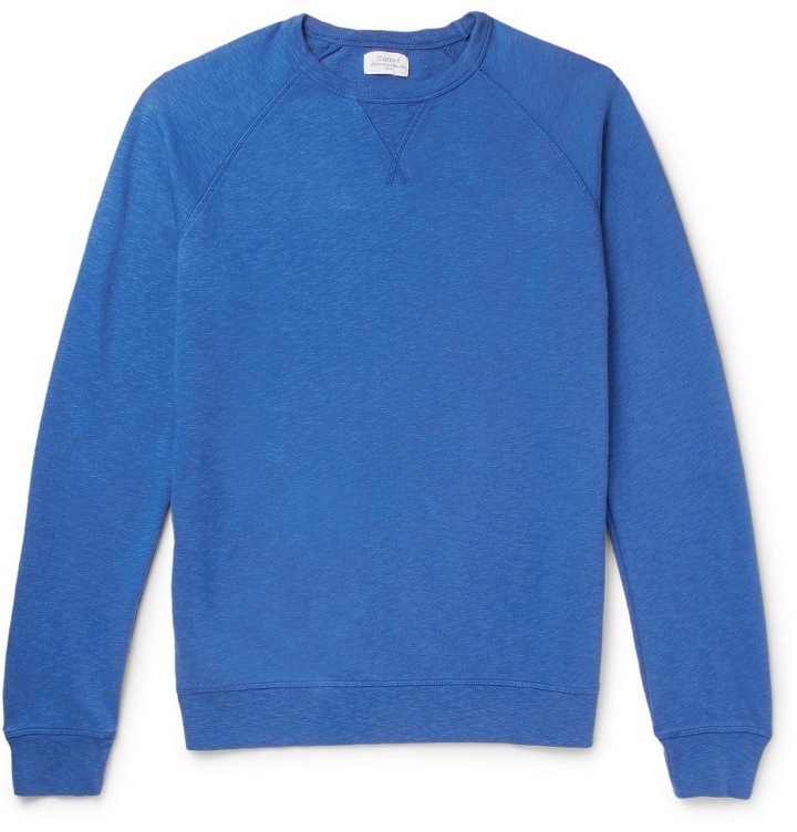 Photo: Hartford - Mélange Loopback Cotton-Jersey Sweatshirt - Men - Royal blue