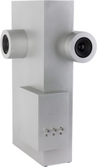 Transparent Silver Brutalist Speaker