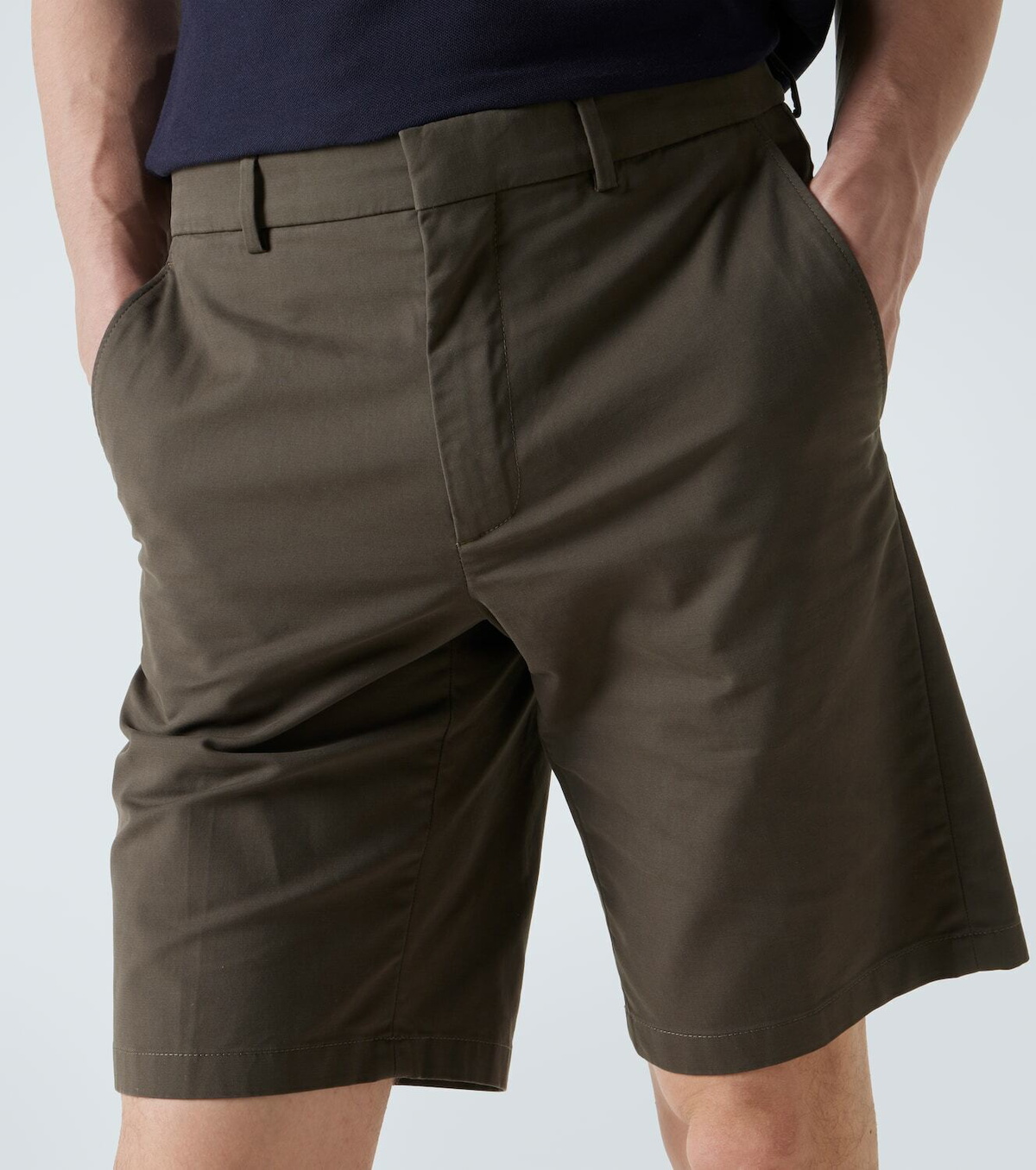 Loro Piana Jarno cotton-blend Bermuda shorts