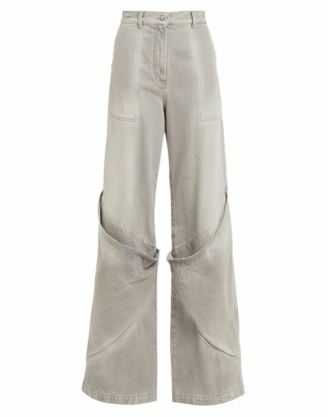 Photo: The Attico Womens Jeans in Grey
