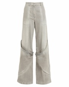 The Attico Womens Jeans in Grey