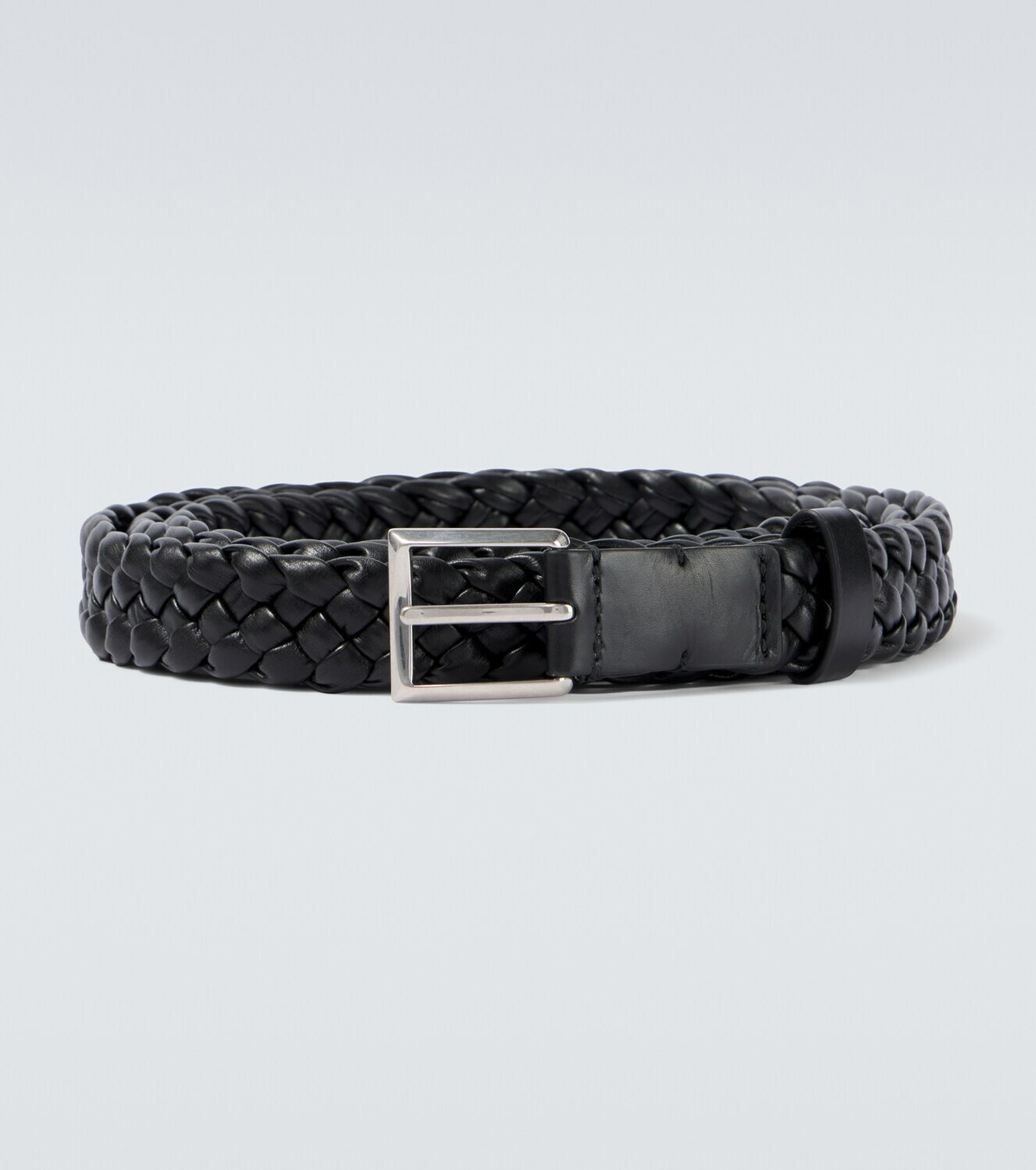 Bottega Veneta Solo Intrecciato leather belt