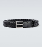 Bottega Veneta Solo Intrecciato leather belt