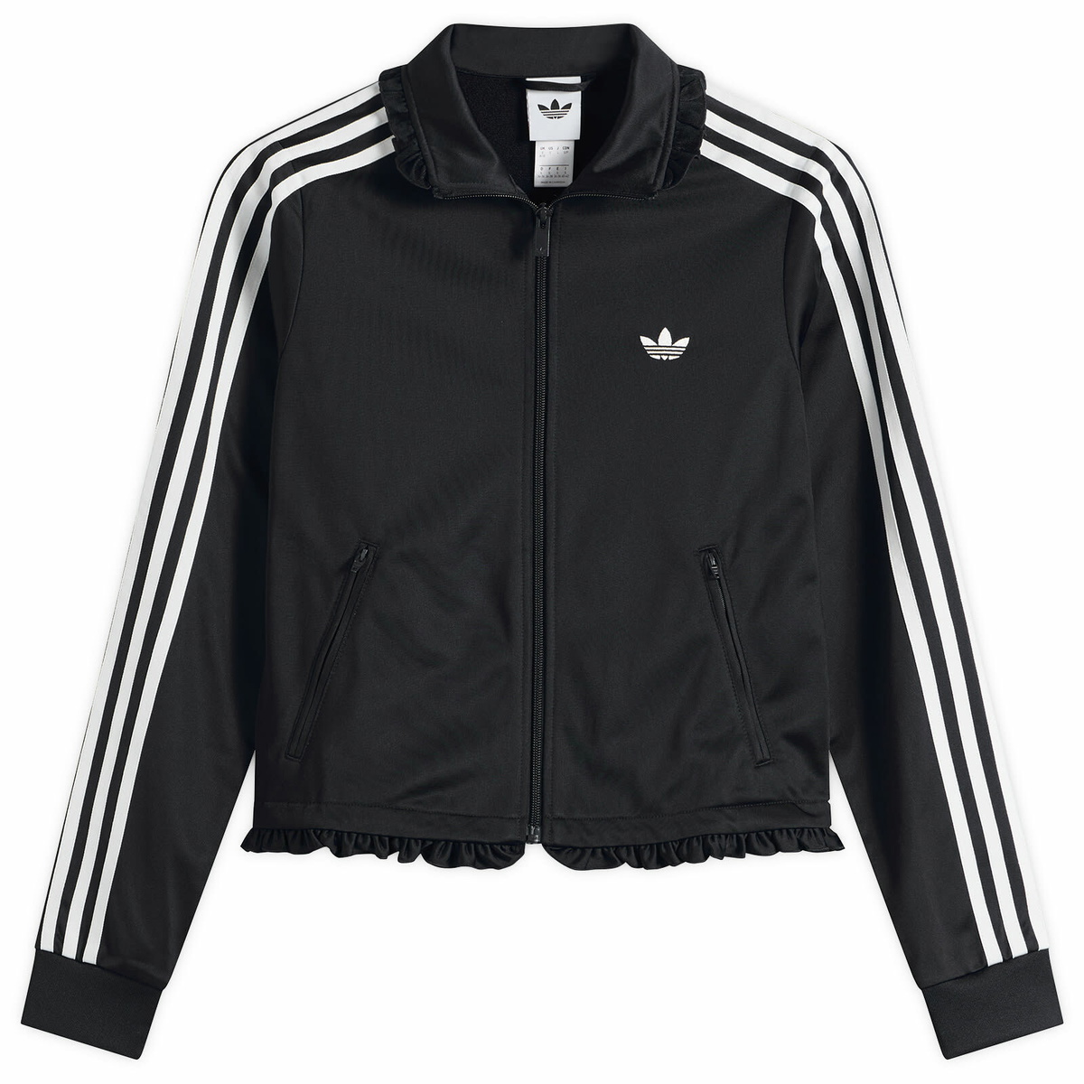 Adidas Women's Pleated Firebird Track Top in Black