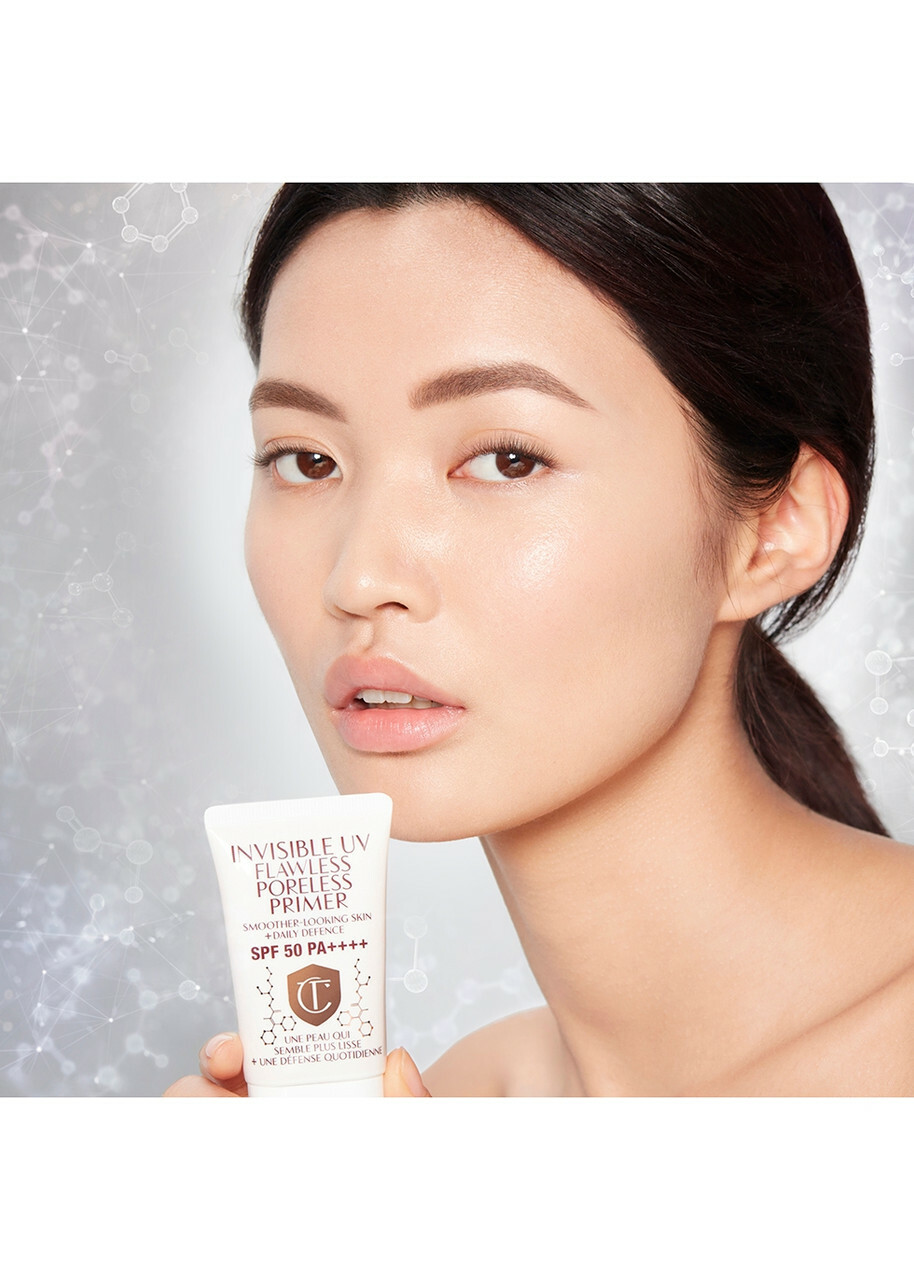 Charlotte Tilbury - Invisible UV Flawless SPF50, Primer, Poreless, Weightless Breathable, No White Cast, No Flashback
