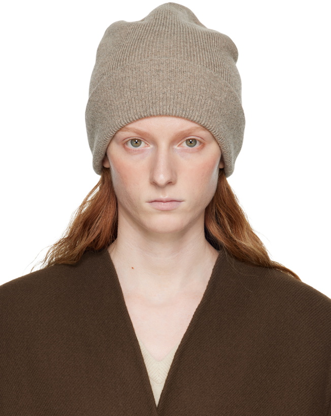 Photo: The Row Beige Achille Beanie