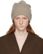 The Row Beige Achille Beanie