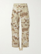 Cherry Los Angeles - Wide-Leg Camouflage-Print Cotton Trousers - Neutrals