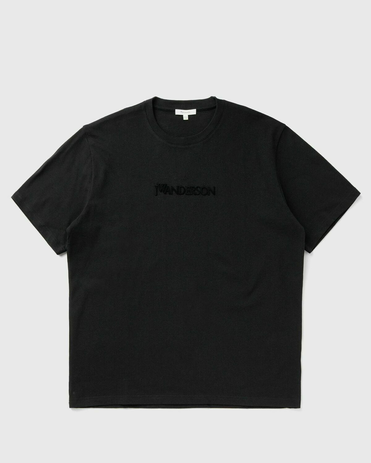 JW Anderson LOGO EMBROIDERY TEE Black Mens Shortsleefe