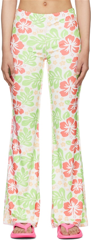 Photo: OMIGHTY White Floral Hibiscus Trousers