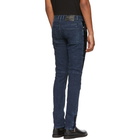 Balmain Blue Denim and Velvet Jeans