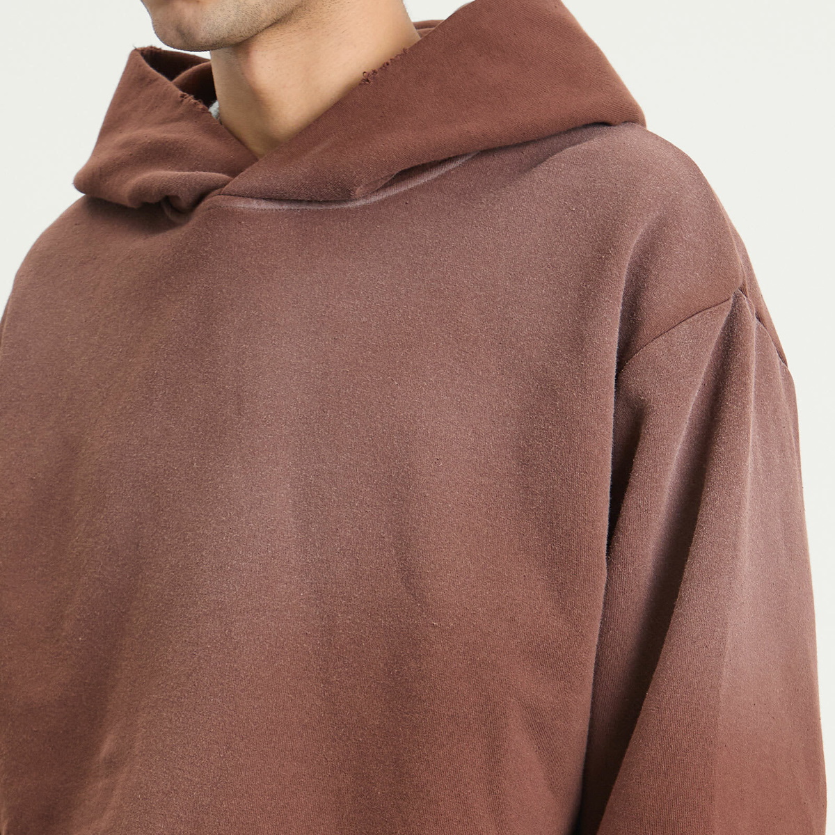 Acne Studios Men's 1996 Washed Hoodie in Chocolate Brown Acne Studios