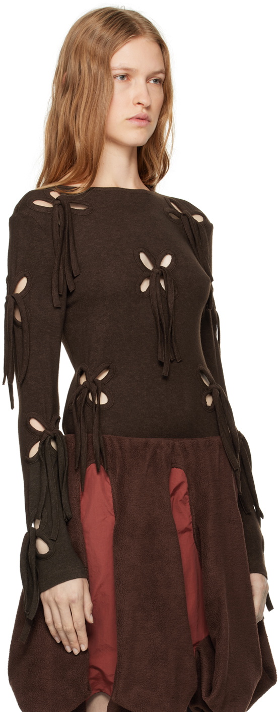 J.Kim Brown Petal T-shirt