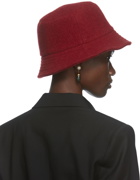 Vivienne Westwood Red Wool Logo Bucket Hat