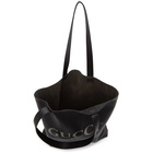 Gucci Black Vintage Logo Tote