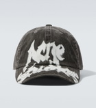 Acne Studios Logo cotton twill baseball cap