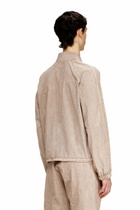 Diesel Taslan jacket with striped sleeves - Jackets - Unisex - Brown