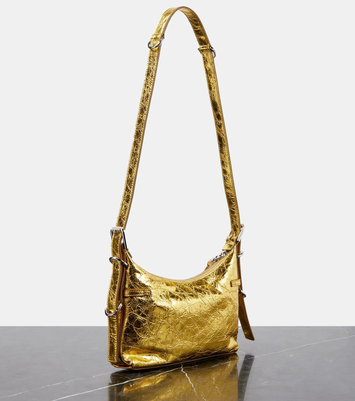 Givenchy Voyou Mini metallic leather shoulder bag Givenchy