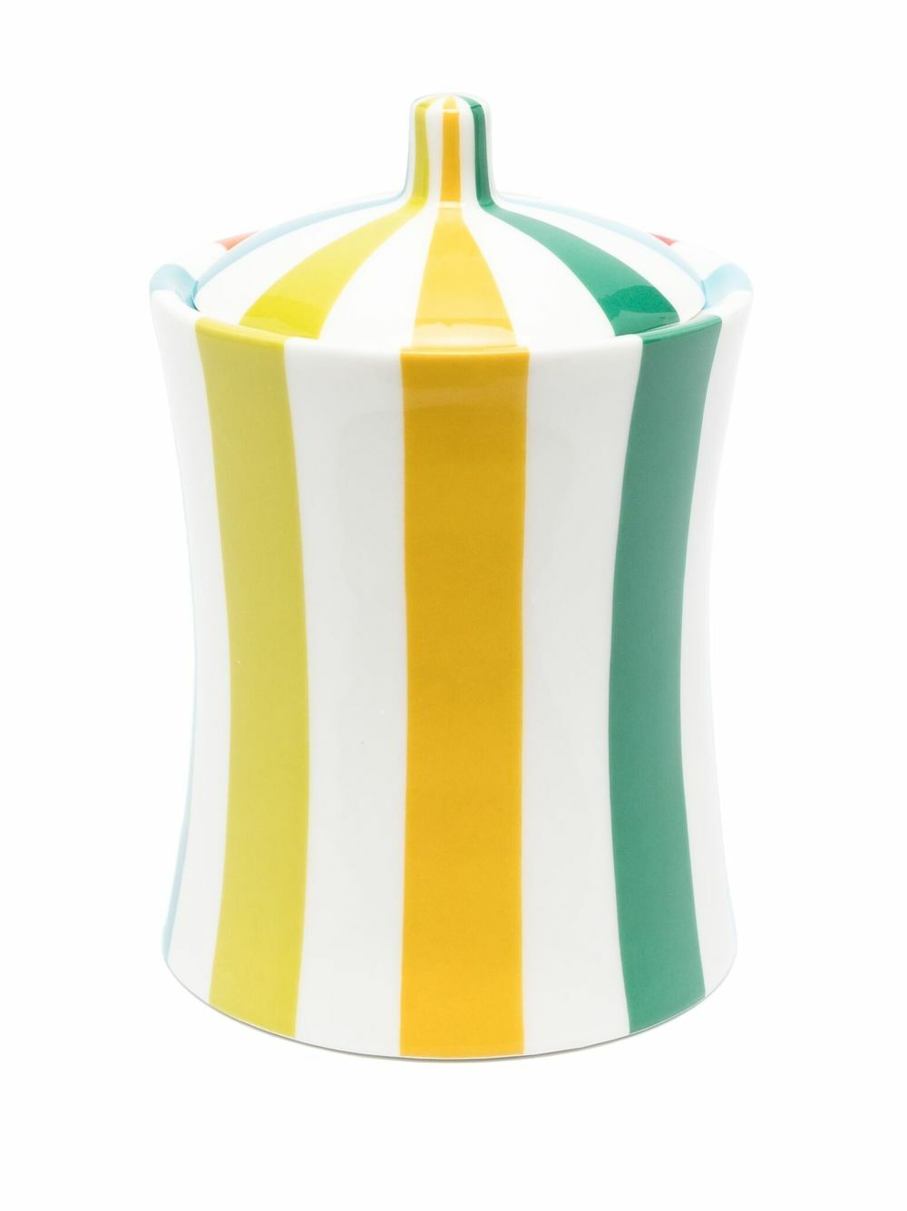 Jonathan Adler White Vice Striped Porcelain Pot
