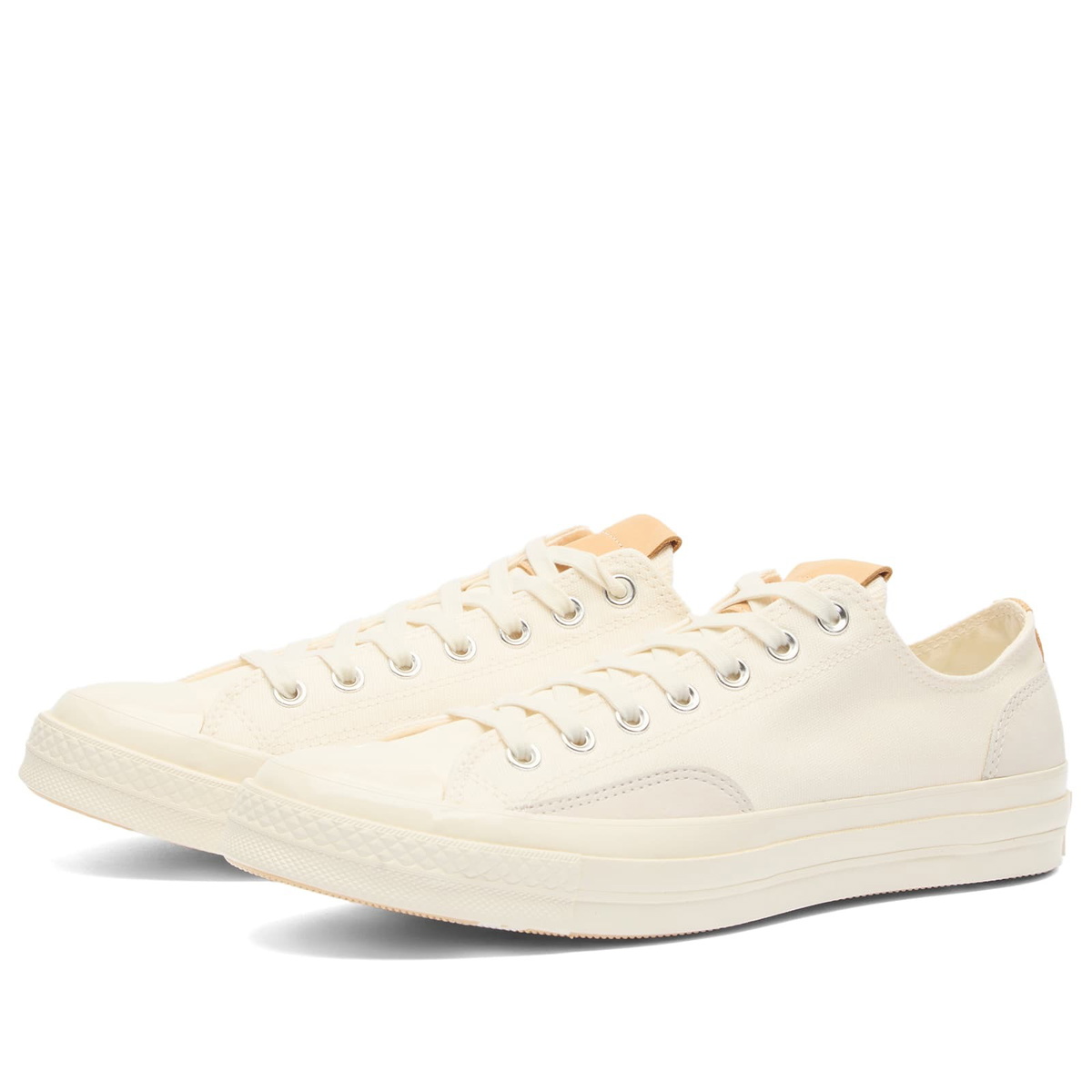 Converse Men's Chuck Taylor 1970s Canvas-Suede Ox Sneaker in Egret/Hay Day