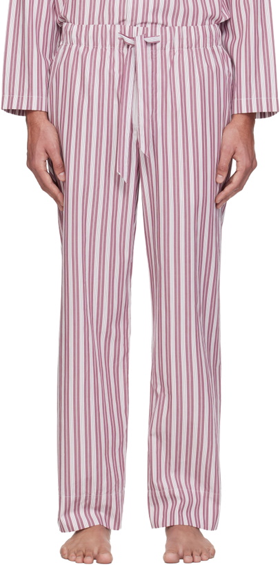 Photo: Tekla Pink & White Poplin Pyjama Pants