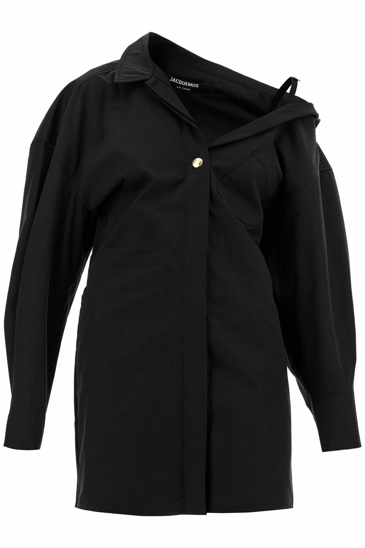 JACQUEMUS 'la mini robe chemise' shirt dress Black Jacquemus