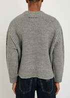 Mki Miyuki Zoku Ribbed Knit Jumper Grey