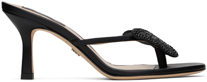 Photo: Blumarine Black Butterfly Thong Sandals