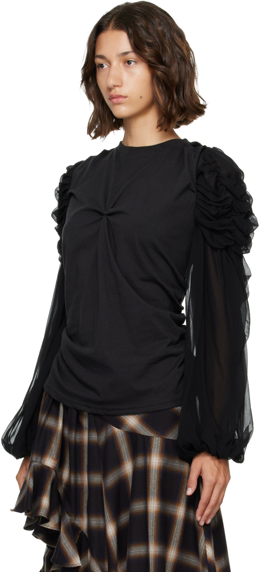Collina Strada Black Celosia Shirt