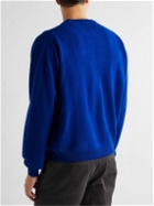 Danton - Logo-Appliquéd Wool Sweater - Blue